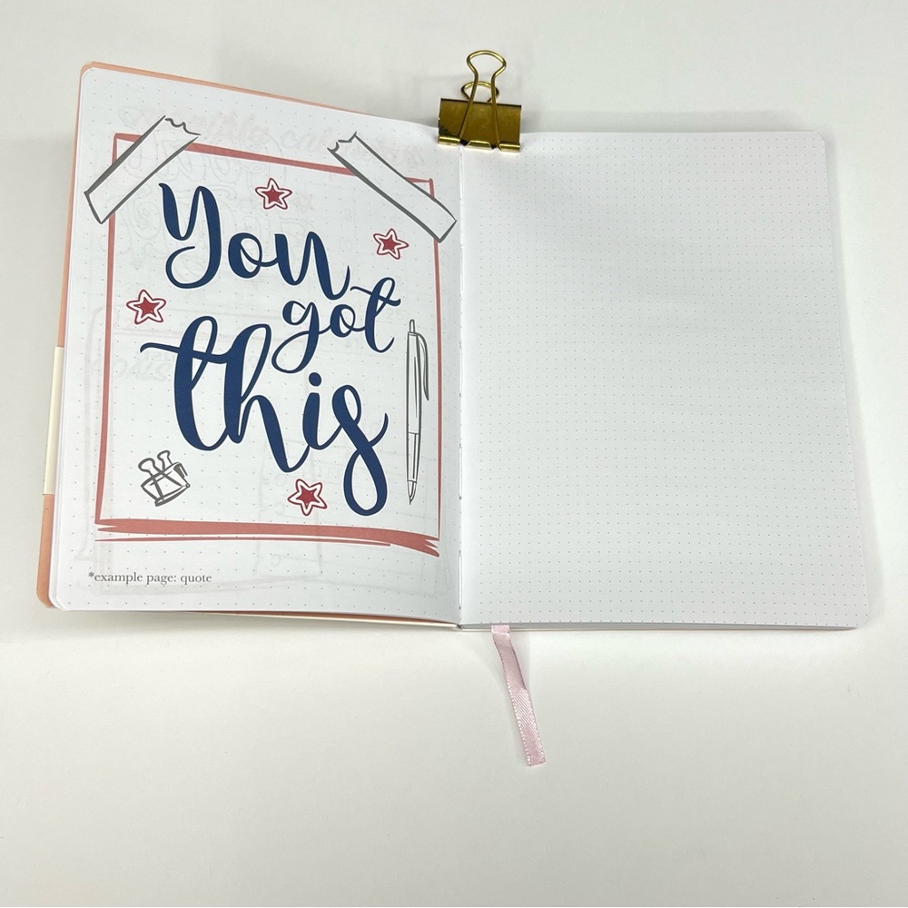 Bullet Journal Hardcover Dotted Gridded Notebook Customizable Bujo Marble Gray - Picture 5 of 16
